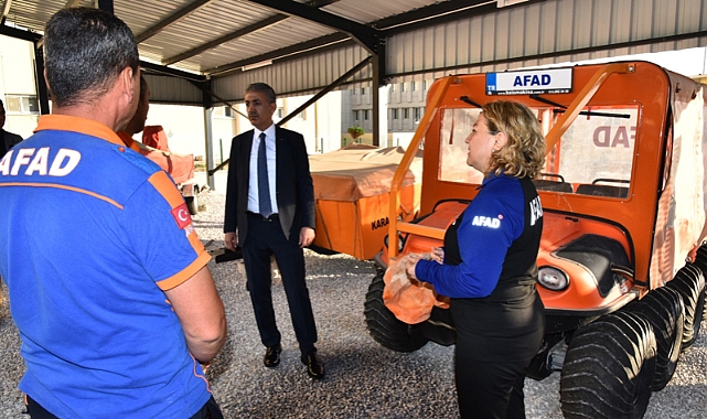 Karaman Valisi Akkoyun, İl Afet ve Acil Durum (AFAD) Müdürlüğünü ziyaret etti.